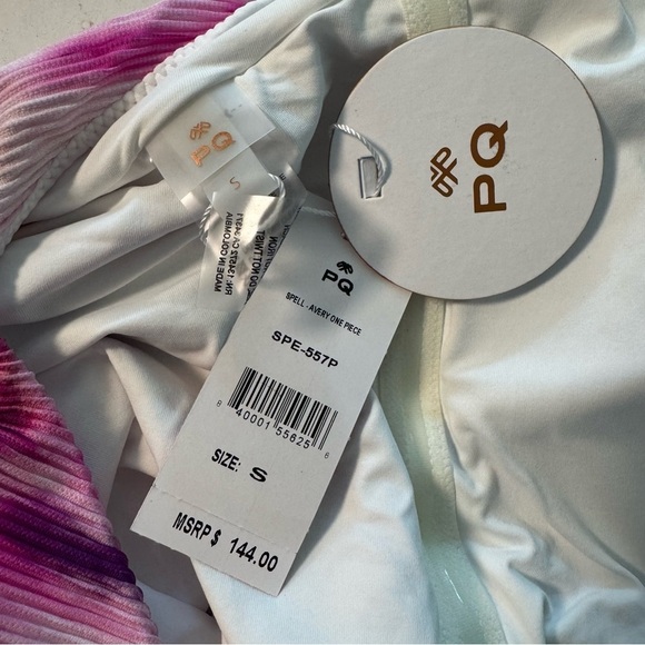 NWT PQ Swim Pink Tie Dye Spell Avery One Piece Swim Suit - Picture 11 of 12